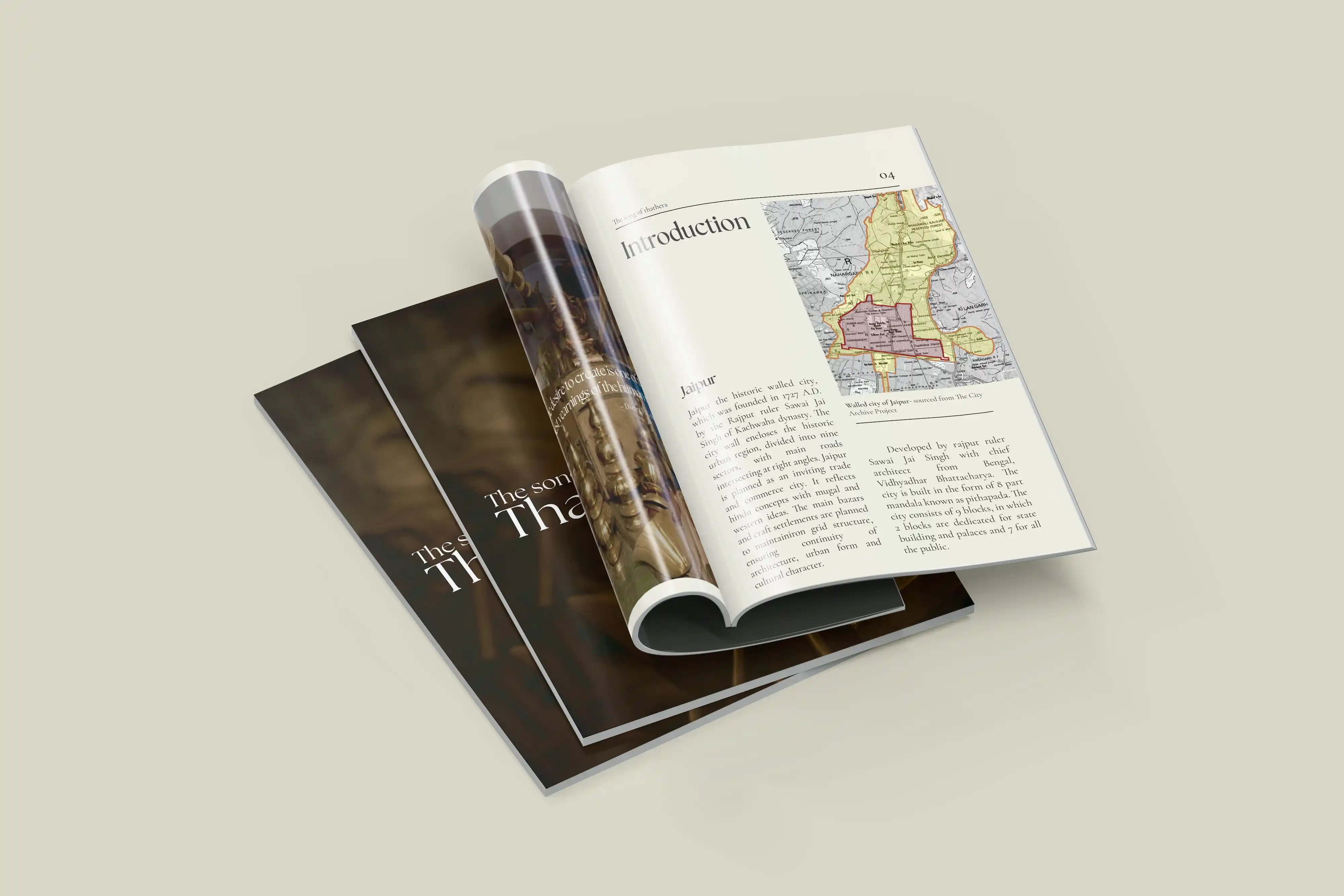 Explored Thathera craft of Jaipur and designed a book based on it