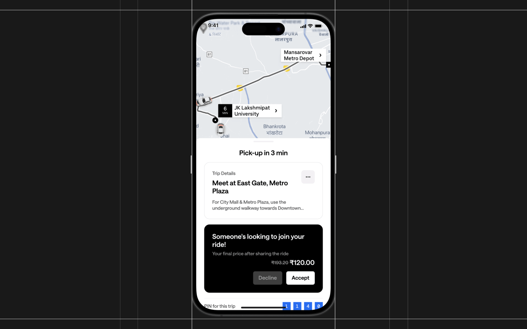 Changing how people share their cabs on Uber with Dynamic Carpooling